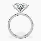 10kt White Gold Sara Tapered Eternity Lab Diamond Ring side right image one