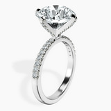 10kt White Gold Sara Tapered Eternity Lab Diamond Ring standing product image one