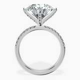 10kt White Gold Sara Tapered Eternity Lab Diamond Ring side right image one