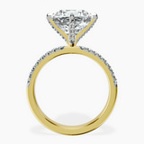 10kt Yellow Gold Sara Tapered Eternity Lab Diamond Ring side right image one