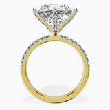 18kt Yellow Gold Sara Tapered Eternity Lab Diamond Ring side right image one