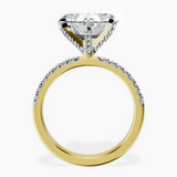 18kt Yellow Gold Sara Tapered Eternity Lab Diamond Ring side right image one