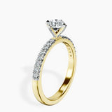 18kt Yellow Gold Sara Tapered Eternity Lab Diamond Ring standing product image one