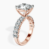 10kt Rose Gold Danica Side Oval Lab Diamond Eternity Ring standing product image one