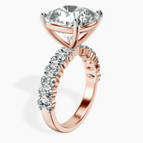14kt Rose Gold Danica Side Oval Lab Diamond Eternity Ring standing product image one