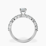 10kt White Gold Danica Side Oval Lab Diamond Eternity Ring side right image one