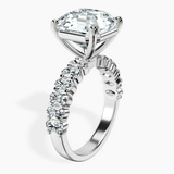 18kt White Gold Danica Side Oval Lab Diamond Eternity Ring standing product image one