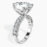 Platinum Danica Side Oval Lab Diamond Eternity Ring standing product image one