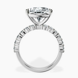 18kt White Gold Danica Side Oval Lab Diamond Eternity Ring side right image one