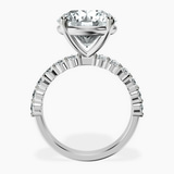 10kt White Gold Danica Side Oval Lab Diamond Eternity Ring side right image one