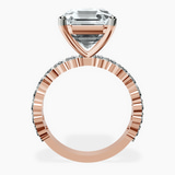 10kt Rose Gold Lillian Side Oval Lab Diamond Eternity Ring side right image one