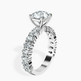 9ct White Gold Lillian Side Oval Lab Diamond Eternity Ring standing product image one