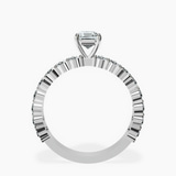 10kt White Gold Lillian Side Oval Lab Diamond Eternity Ring side right image one