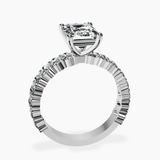 Platinum Lillian Side Oval Lab Diamond Eternity Ring side right image one