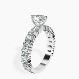 Platinum Lillian Side Oval Lab Diamond Eternity Ring standing product image one