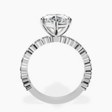 Platinum Lillian Side Oval Lab Diamond Eternity Ring side right image one