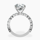 10kt White Gold Lillian Side Oval Lab Diamond Eternity Ring side right image one