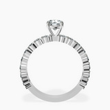 10kt White Gold Lillian Side Oval Lab Diamond Eternity Ring side right image one