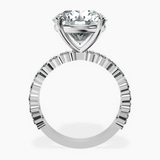 10kt White Gold Lillian Side Oval Lab Diamond Eternity Ring side right image one