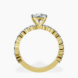18kt Yellow Gold Lillian Side Oval Lab Diamond Eternity Ring side right image one