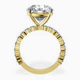 10kt Yellow Gold Lillian Side Oval Lab Diamond Eternity Ring side right image one