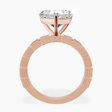 10kt Rose Gold Cheryl Side Stone Lab Diamond Ring side right image one