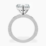 10kt White Gold Cheryl Side Stone Lab Diamond Ring side right image one