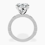 10kt White Gold Cheryl Side Stone Lab Diamond Ring side right image one