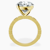 10kt Yellow Gold Cheryl Side Stone Lab Diamond Ring side right image one