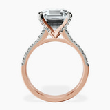 14kt Rose Gold Amy Tapered Eternity Lab Diamond Ring side right image one