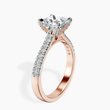 10kt Rose Gold Amy Tapered Eternity Lab Diamond Ring standing product image one