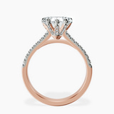 10kt Rose Gold Amy Tapered Eternity Lab Diamond Ring side right image one