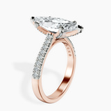 18kt Rose Gold Amy Tapered Eternity Lab Diamond Ring standing product image one