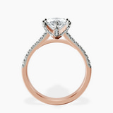 18kt Rose Gold Amy Tapered Eternity Lab Diamond Ring side right image one