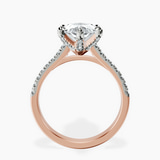 14kt Rose Gold Amy Tapered Eternity Lab Diamond Ring side right image one