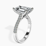 10kt White Gold Amy Tapered Eternity Lab Diamond Ring standing product image one