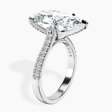 10kt White Gold Amy Tapered Eternity Lab Diamond Ring standing product image one