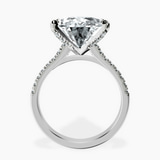 10kt White Gold Amy Tapered Eternity Lab Diamond Ring side right image one