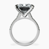Platinum Amy Tapered Eternity Lab Diamond Ring side right image one