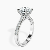 10kt White Gold Amy Tapered Eternity Lab Diamond Ring standing product image one