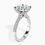 10kt White Gold Amy Tapered Eternity Lab Diamond Ring standing product image one
