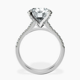 10kt White Gold Amy Tapered Eternity Lab Diamond Ring side right image one