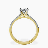 14kt Yellow Gold Amy Tapered Eternity Lab Diamond Ring side right image one