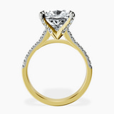 14kt Yellow Gold Amy Tapered Eternity Lab Diamond Ring side right image one