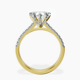 10kt Yellow Gold Amy Tapered Eternity Lab Diamond Ring side right image one