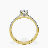 10kt Yellow Gold Amy Tapered Eternity Lab Diamond Ring side right image one