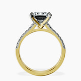 18kt Yellow Gold Amy Tapered Eternity Lab Diamond Ring side right image one