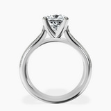 10kt White Gold Sandra Side Stone Lab Diamond Ring side right image one