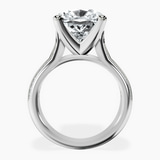 Platinum Sandra Side Stone Lab Diamond Ring side right image one
