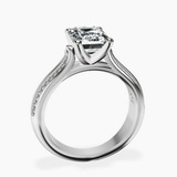 Platinum Sandra Side Stone Lab Diamond Ring side right image one